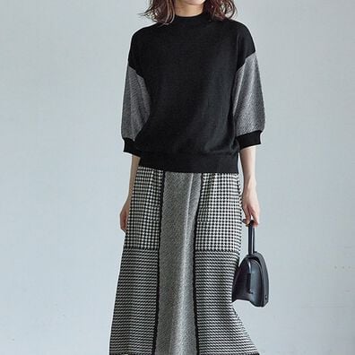 RANAN（ラナン）の「編柄切替ニットセットアップ（ニット・セーター）」