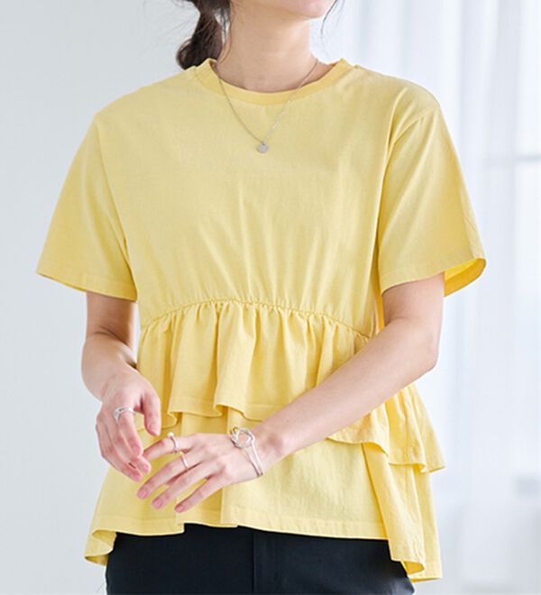 RANAN（ラナン）の「ピグメントフリルトップス（カットソー）」｜詳細画像