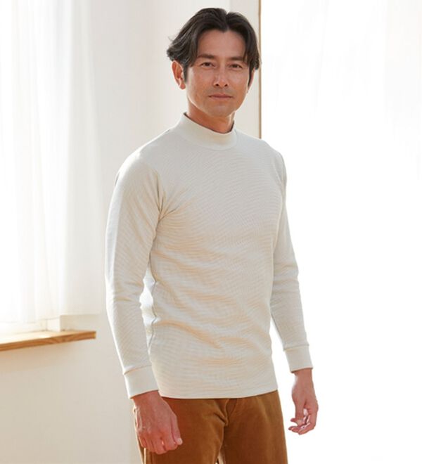 「＜クロコダイル＞着心地で選ぶ！肌側綿素材のワッフルインナー（メンズ肌着・インナーウェア）」｜詳細画像