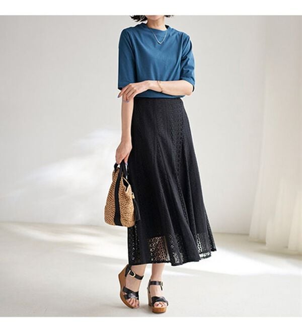 BELLUNA（ベルーナ）の「綿１００％抗菌防臭汗ジミ対策プルオーバー（カットソー）」｜詳細画像