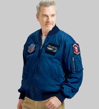 「航空自衛隊・ブルーインパルス　創設６０周年記念シリーズ（記念ワッペン付）　ブルゾン（メンズブルゾン）」