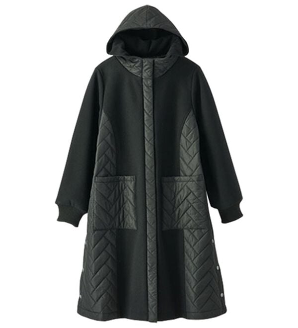 BELLUNA（ベルーナ）の「冬のおしゃれを楽しむキルトロングコート（ロングコート）」｜詳細画像