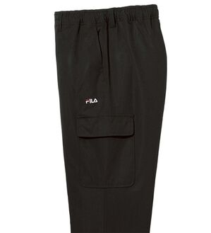 「＜フィラ＞キシリトール７分丈カーゴパンツ（メンズハーフパンツ）」｜ブラック