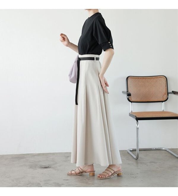 GeeRA（ジーラ）の「ワークベルト付フレアースカート（ロングスカート）」｜詳細画像