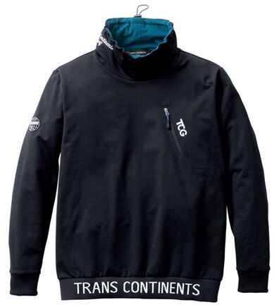 「＜トランスコンチネンツゴルフ＞ネックウォームウインドブレーカー（メンズトレーナー）」