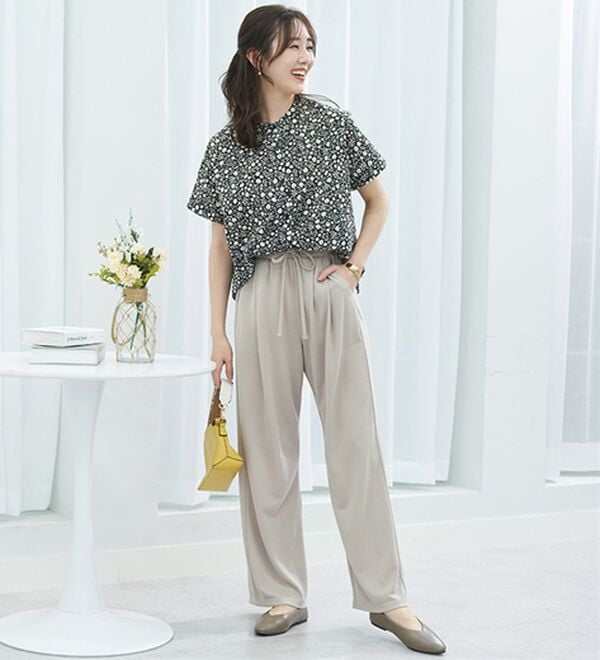 BELLUNA（ベルーナ）の「＜ジェラートポンチ＞イージーパンツ（フルレングスパンツ）」｜詳細画像