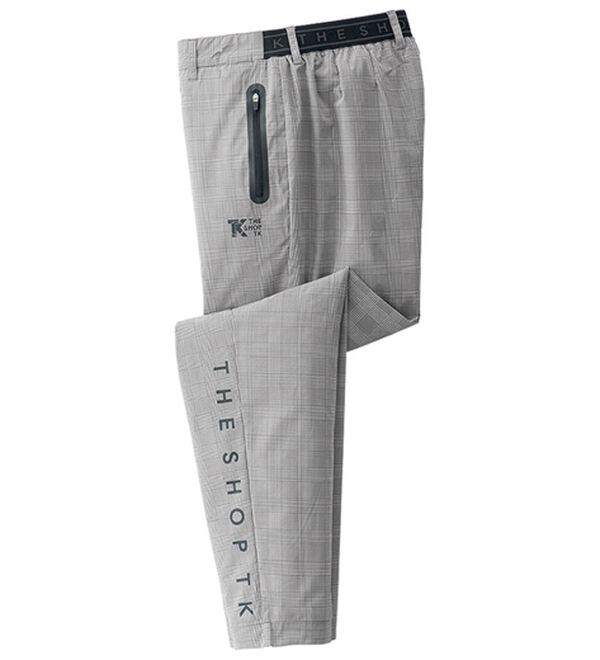 「＜ザ　ショップ　ティーケー＞アクティブストレッチゴルフパンツ（メンズフルレングスパンツ）」｜グレンチェック