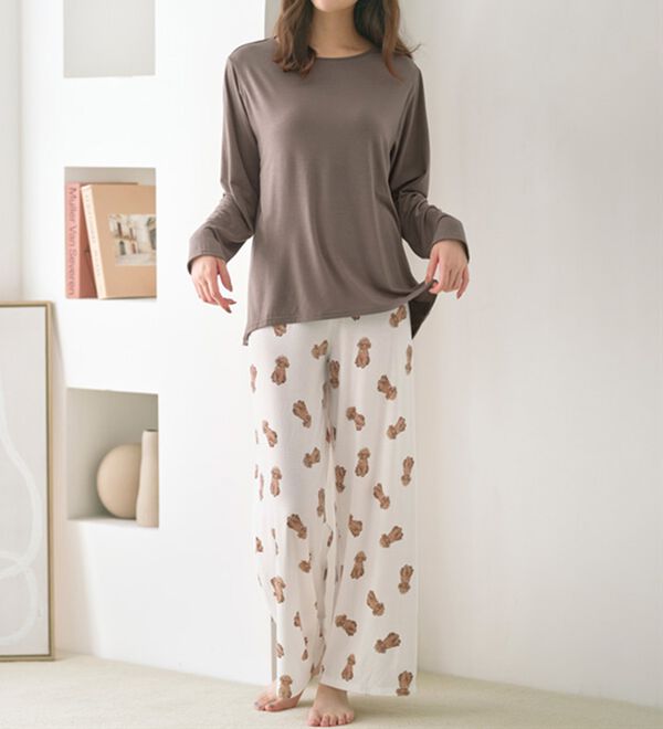 ゆったりレーヨンブレンドハラマキパジャマ - ベルーナ【公式】