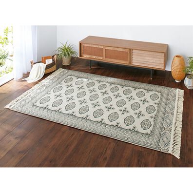 「手織り風オリエンタル柄カーペット（カーペット）」