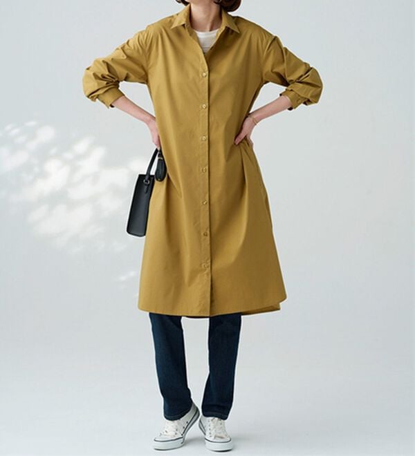 BELLUNA（ベルーナ）の「＜ＳＯＬＯＴＥＸ（Ｒ）＞ストレッチシャツワンピース（シャツワンピース）」｜詳細画像