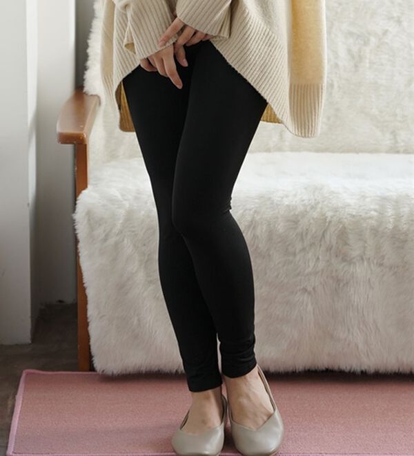 3L～8L】リッチタッチ 裏起毛 九分丈 レギンス - ベルーナ【公式】