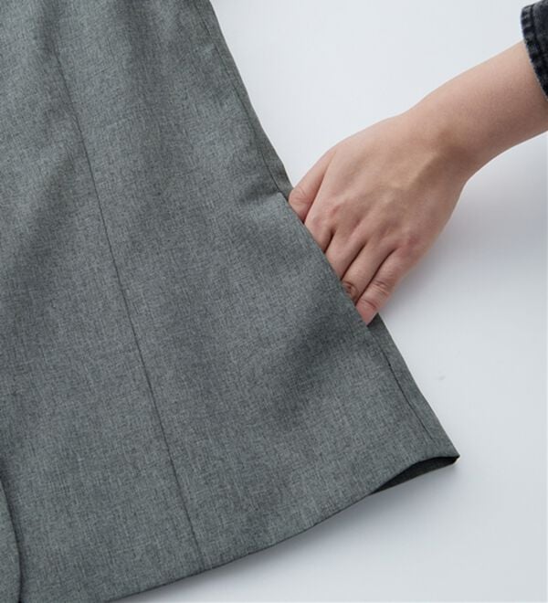 RANAN（ラナン）の「【選べる衿】洗える！春夏ロングシーズン着用可能ベーシック２点ライトスーツ（パンツスーツ）」｜詳細画像