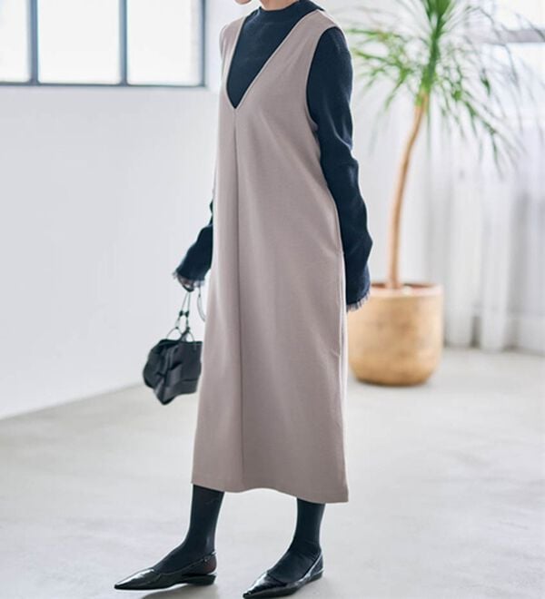 RANAN（ラナン）の「【選べる2丈】細見えが叶うジャンパースカート（ジャンパースカート）」｜詳細画像