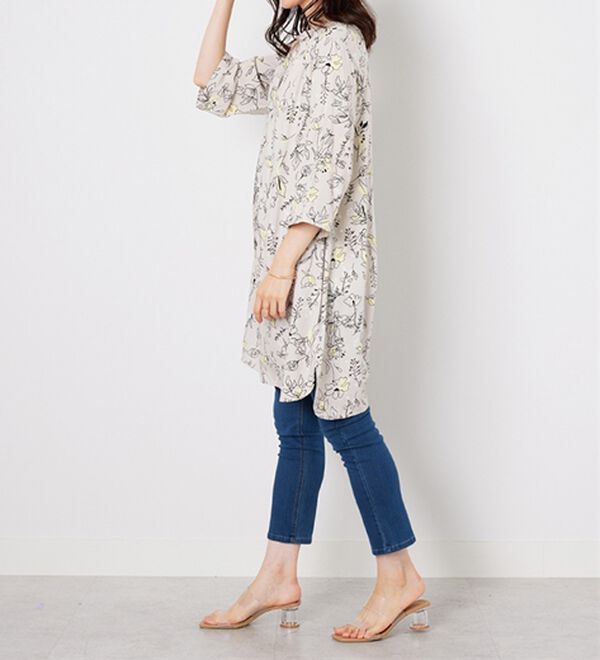 BELLUNA（ベルーナ）の「レーヨン素材袖フレアーワンピース（その他ワンピース）」｜詳細画像