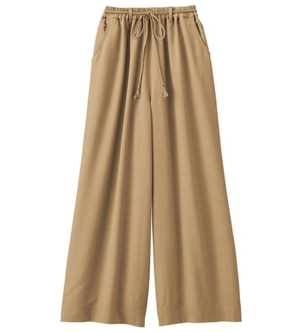 RANAN（ラナン）の「麻調ボリュームワイドパンツ（フルレングスパンツ）」｜詳細画像