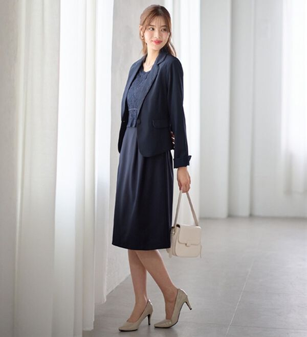 GeeRA（ジーラ）の「【入卒式/セレモニー】ツイード着回し５点セットスーツ　２ジャケット＆パンツ＆ワンピ（その他スーツ）」｜詳細画像