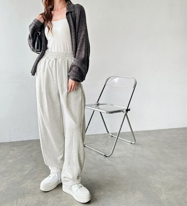 GeeRA（ジーラ）の「サイドタックイージースウェットパンツ（フルレングスパンツ）」｜詳細画像