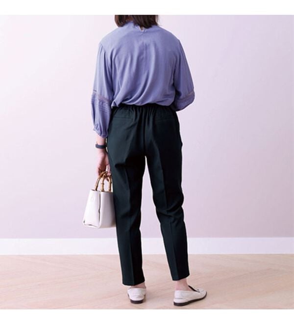 BELLUNA（ベルーナ）の「サラサラ美脚テーパードパンツ（テーパードパンツ）」｜詳細画像