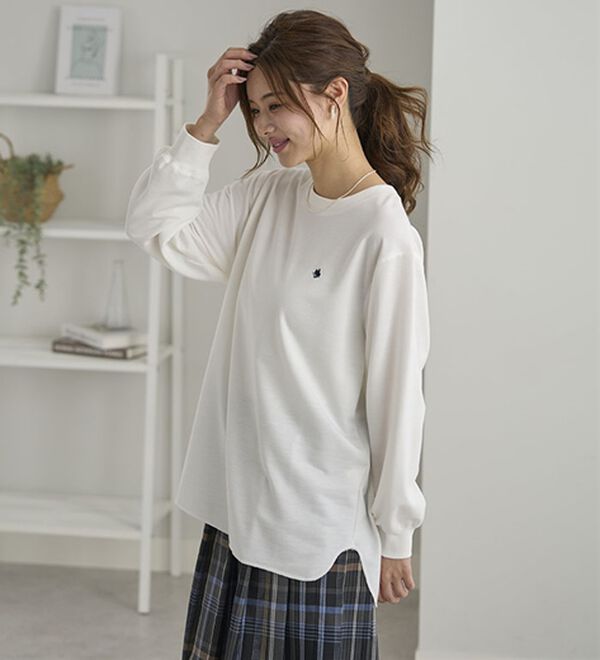 BELLUNA（ベルーナ）の「【ＰＯＬＯ　ＢＣＳ】ミニ裏毛素材デザイントップス（カットソー）」｜詳細画像