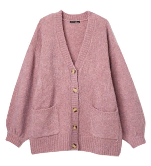 RANAN（ラナン）の「カラーオーバーカーディガン（ニットカーディガン）」｜詳細画像