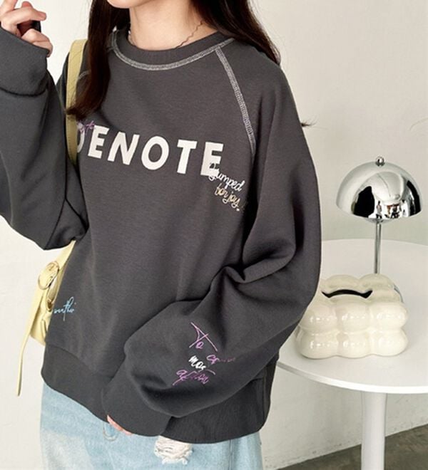 GeeRA（ジーラ）の「ミックスロゴ裏毛スウェット（カットソー）」｜詳細画像