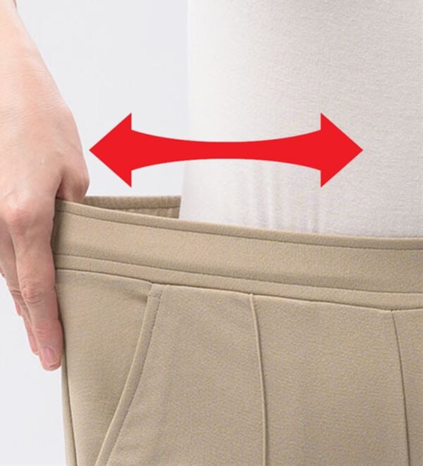 ルフラン（ルフラン）の「【２本組】【ａ・Ａ・Ｐ】すっと見えるセンターピンタックパンツ（フルレングスパンツ）」｜詳細画像