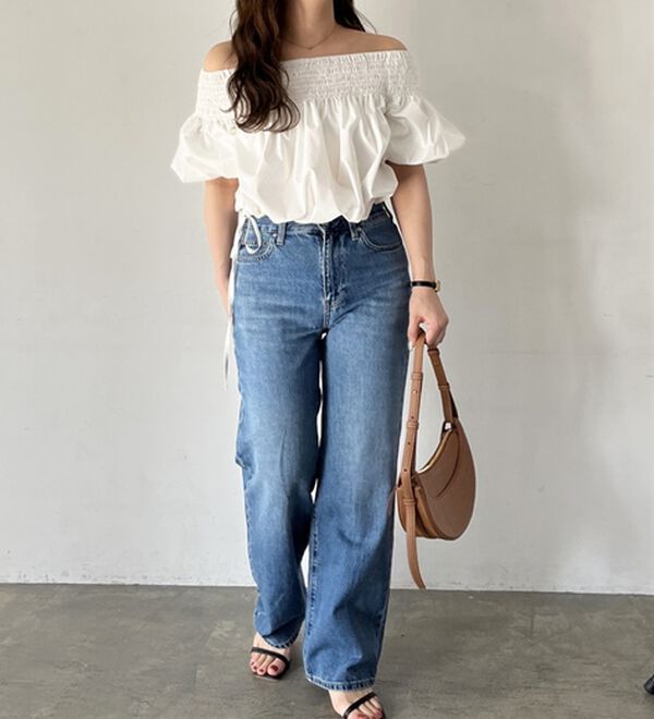 GeeRA（ジーラ）の「ドロストオフショルブラウス（ブラウス）」｜詳細画像