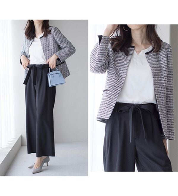 RANAN（ラナン）の「【４点セット】洗える！選べるボトムスーツセット（パンツスーツ）」｜詳細画像