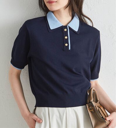 RANAN（ラナン）の「ダブルカラーポロニット（ニット・セーター）」