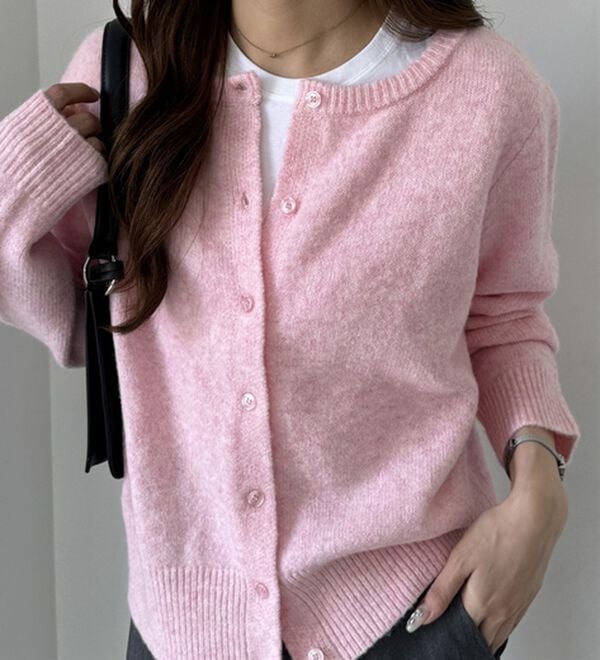 GeeRA（ジーラ）の「ニットクルーネックカーディガン（ニットカーディガン）」｜詳細画像