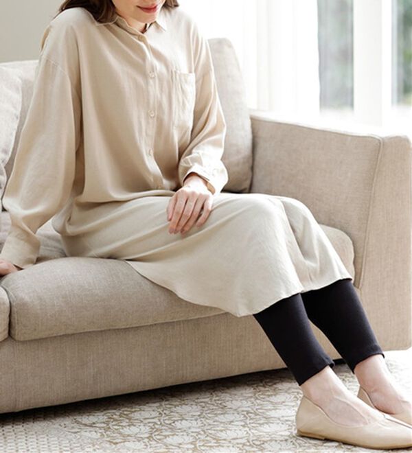 LAVIENNE（ラヴィエンヌ）の「選べる丈がうれしい綿１００％スパッツ（肌着・インナーウェア）」｜詳細画像