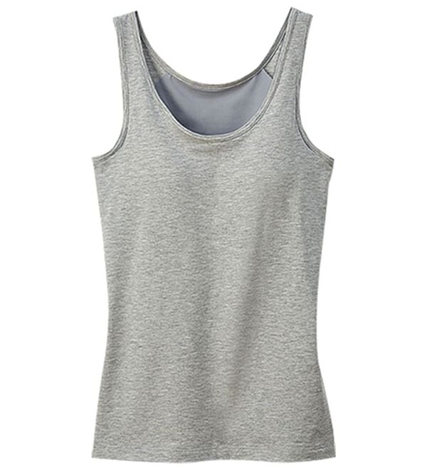 LAVIENNE（ラヴィエンヌ）の「４０代からの綿混快適カップ付タンクトップ（ブラトップ・カップ付きインナー）」｜詳細画像