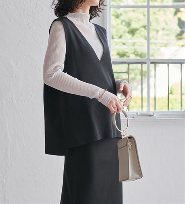 RANAN（ラナン）の「ニットベストセットアップ（ロングスカート）」｜詳細画像