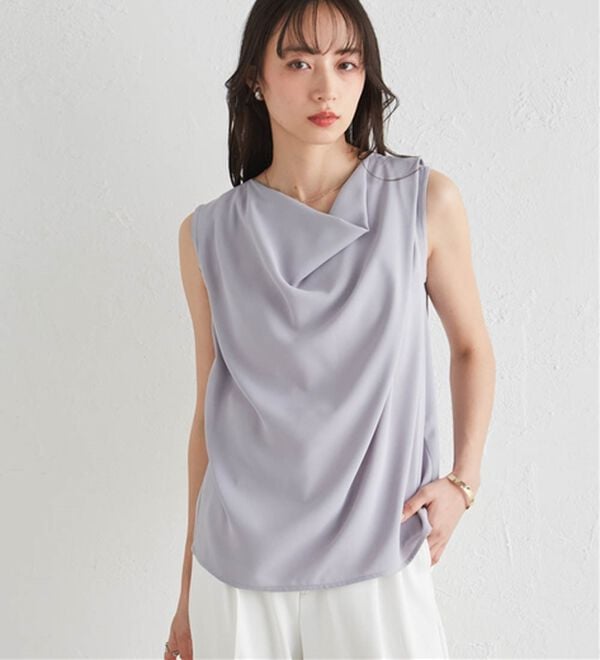 RANAN（ラナン）の「ノースリドレープブラウス（ブラウス）」｜詳細画像