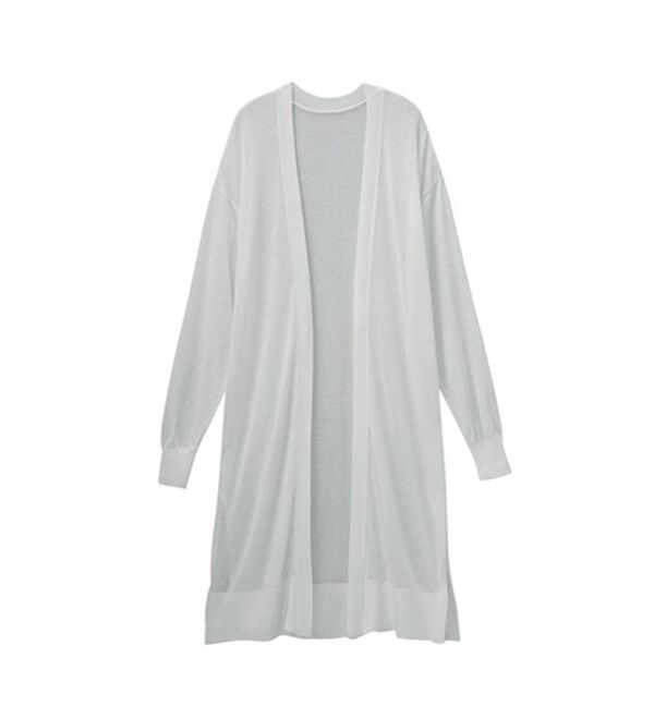 GeeRA（ジーラ）の「【3つの機能付】ロングニットカーディガン（ミディ丈）（ニットカーディガン）」｜詳細画像