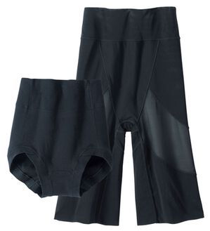 LAVIENNE（ラヴィエンヌ）の「骨盤キュッと引き締めガードル（ショーツ付）（ガードル）」｜黒