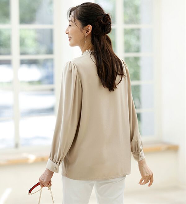 ルフラン（ルフラン）の「【２色組】大人可愛い。デザイン違いブラウス（ブラウス）」｜詳細画像