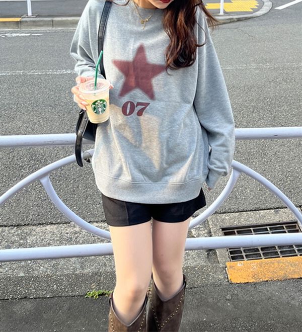 GeeRA（ジーラ）の「スターロゴスウェット（カットソー）」｜詳細画像