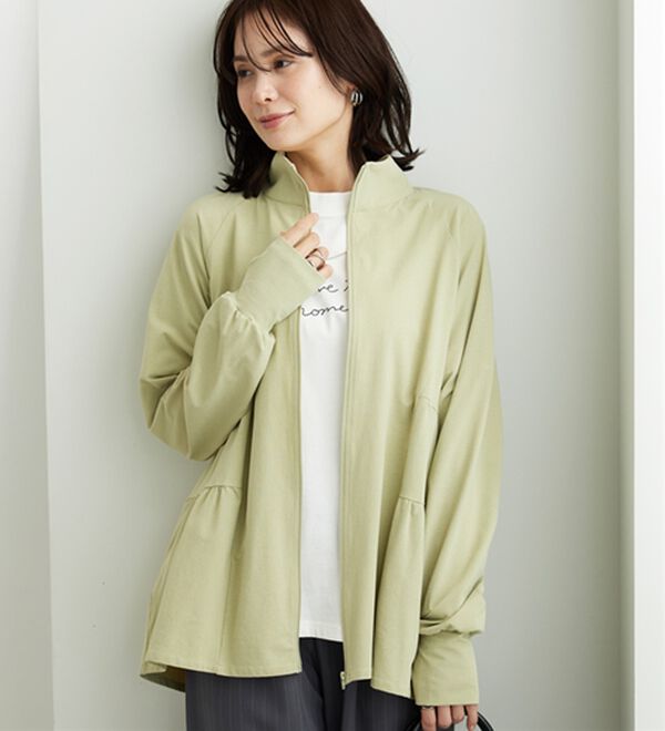 BELLUNA（ベルーナ）の「ティアードデザインラッシュガードＵＶ対策ジャケット（パーカー）」｜詳細画像