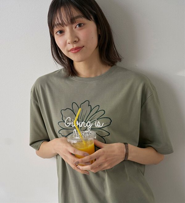 BELLUNA（ベルーナ）の「汗ジミ対策！よれない大人のプリントＴシャツ（Tシャツ）」｜詳細画像