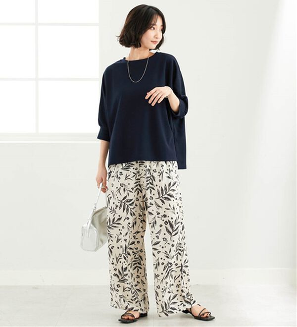 BELLUNA（ベルーナ）の「リブ切替ドルマンデザインプルオーバー（カットソー）」｜詳細画像