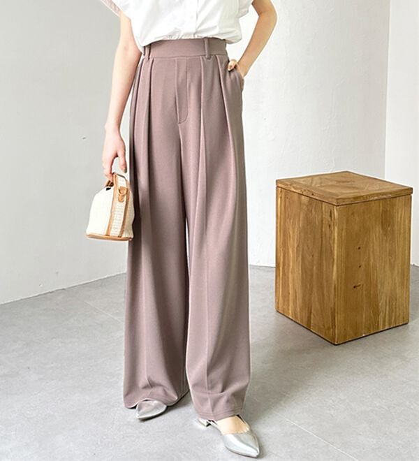 GeeRA（ジーラ）の「インタックスラックスワイドパンツ（フルレングスパンツ）」｜詳細画像