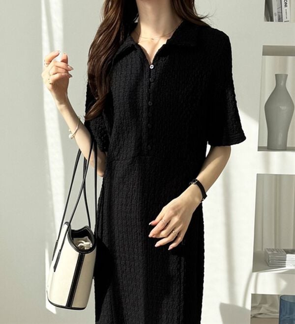 GeeRA（ジーラ）の「全骨格細見え！表面感素材マーメイドワンピース（その他ワンピース）」｜詳細画像