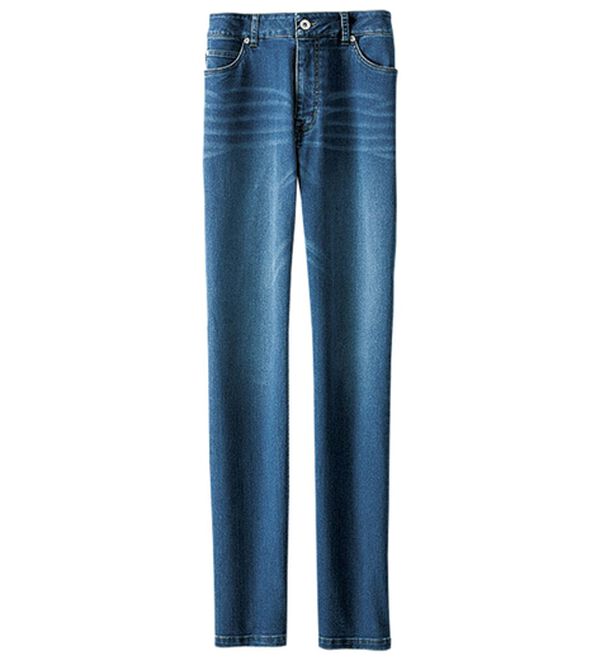 BELLUNA（ベルーナ）の「ふんわり裏起毛ストレッチデニムパンツ（フルレングスパンツ）」｜詳細画像