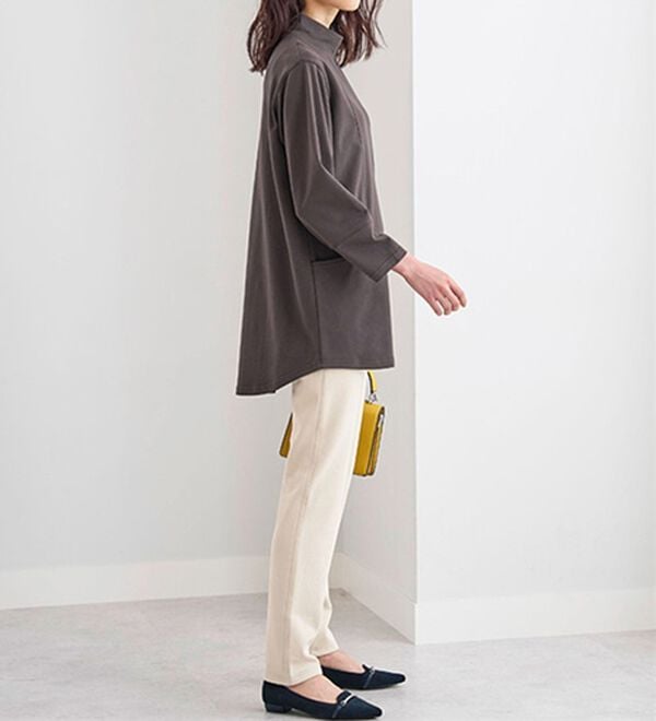 BELLUNA（ベルーナ）の「裏ベロアストレッチ素材レギンスパンツ（フルレングスパンツ）」｜詳細画像