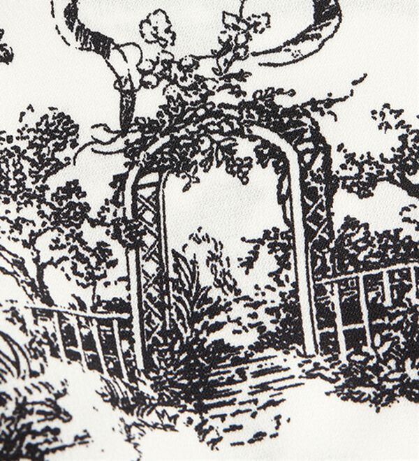 RANAN（ラナン）の「ボウタイデザインドッキングフレアー袖ワンピース（ドッキングワンピース）」｜詳細画像