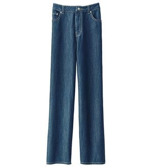 BELLUNA（ベルーナ）の「＜ｍｏｚ＞デニムストレートパンツ（フルレングスパンツ）」｜インディゴ