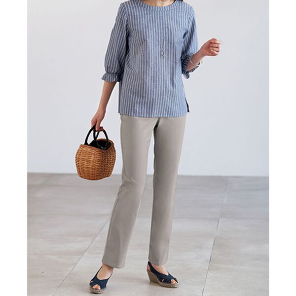 BELLUNA（ベルーナ）の「ウルトラ麻入りストレッチパンツ（フルレングスパンツ）」｜詳細画像