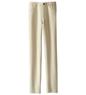 BELLUNA（ベルーナ）の「【Ｐｒｉｍａ　Ｆｉｔ　Ｐａｎｔｓ】裏ベロアストレッチ素材レギンスパンツ（フルレングスパンツ）」｜アイボリー