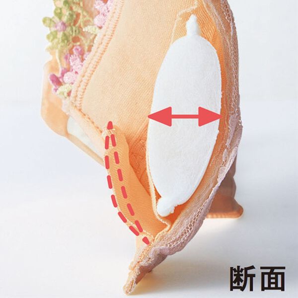 YU'NOW（ユナウ）の「ぷるるん谷間のノンワイヤーブラ＆ショーツセット（ブラジャー＆ショーツセット）」｜詳細画像